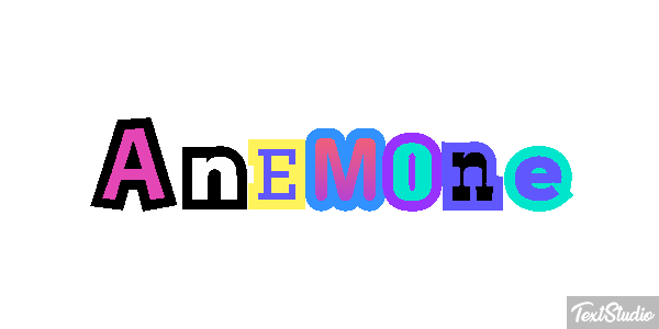 Anemone Texteffekt