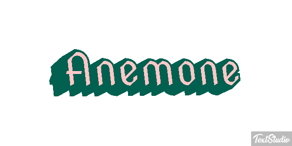 Anemone Texteffekt