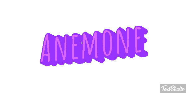 Anemone Texteffekt