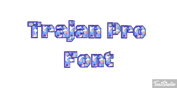 Trajan Pro Font Effetto testo