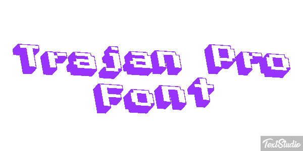 Trajan Pro Font Effetto testo