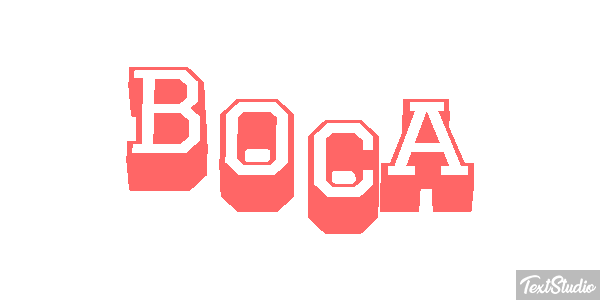 Boca Effetto testo