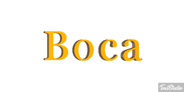 Boca Effetto testo