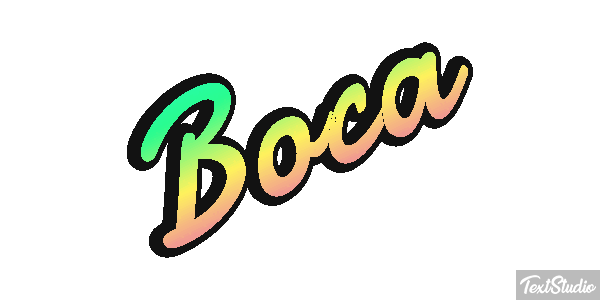 Boca Effetto testo