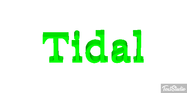 Tidal テキスト効果