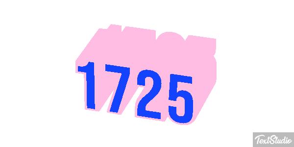 1725 Text effect