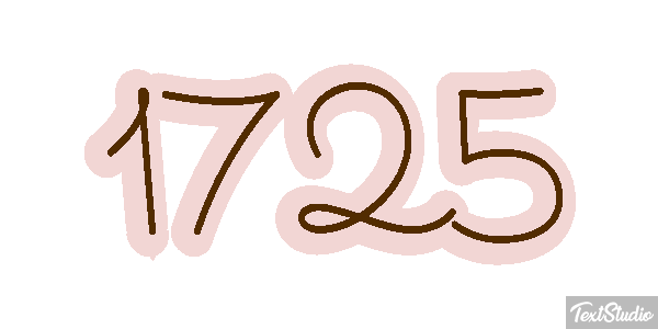 1725 Text effect