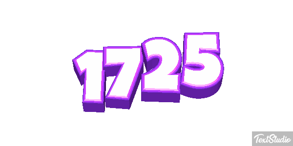 1725 Text effect