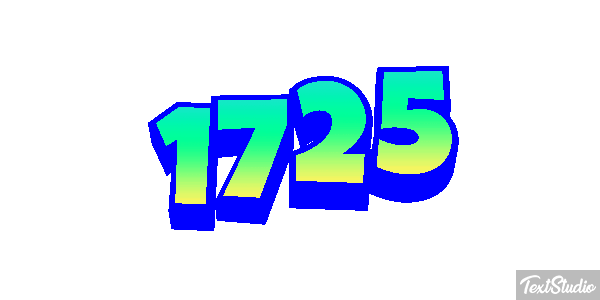 1725 Text effect
