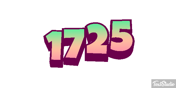1725 Text effect
