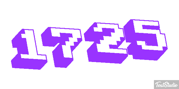 1725 Text effect