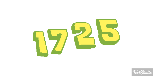 1725 Text effect