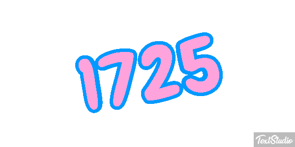 1725 Text effect