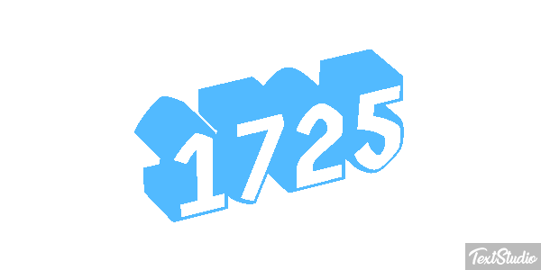 1725 Text effect