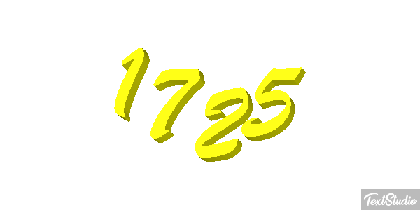 1725 Text effect