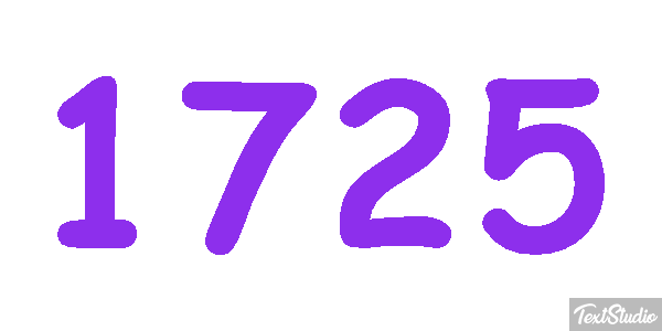 1725 Text effect