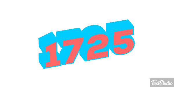 1725 Text effect