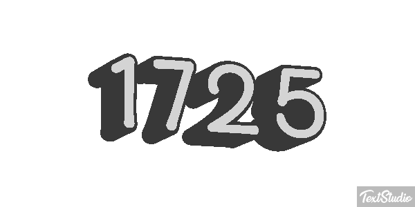 1725 Text effect