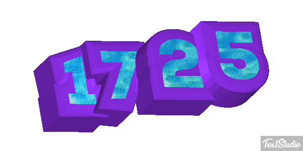 1725 Text effect
