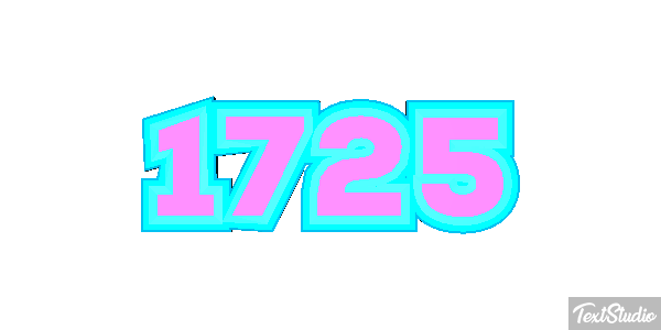 1725 Text effect