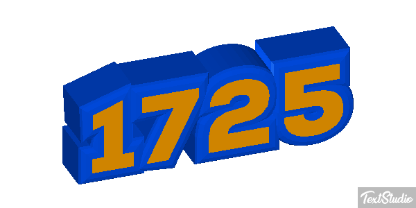 1725 Text effect