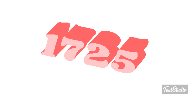 1725 Text effect