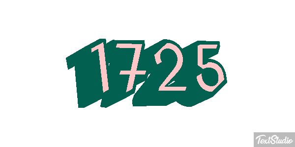 1725 Text effect