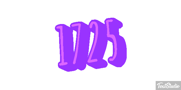 1725 Text effect