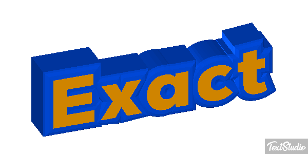 Exact Text effect