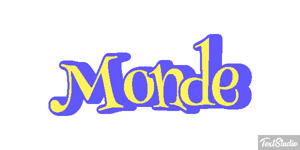 Monde Effet de texte