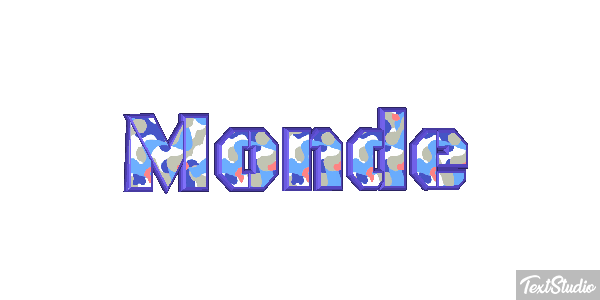Monde Effet de texte