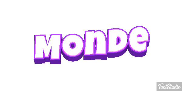 Monde Effet de texte