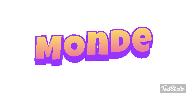 Monde Effet de texte