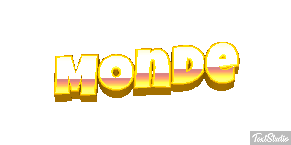Monde Effet de texte