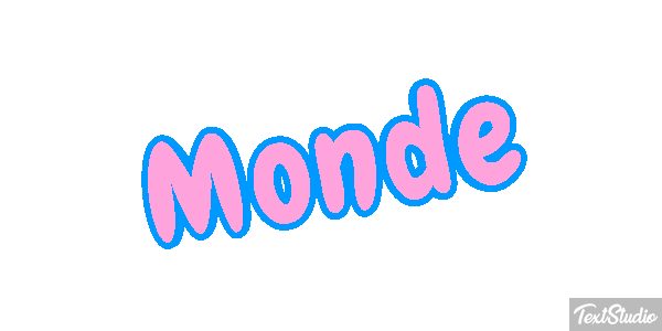 Monde Effet de texte