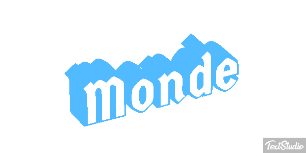Monde Effet de texte