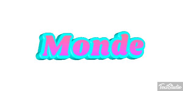 Monde Effet de texte