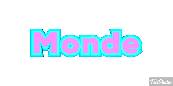 Monde Effet de texte