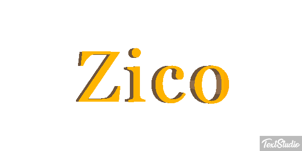 Zico Text effect