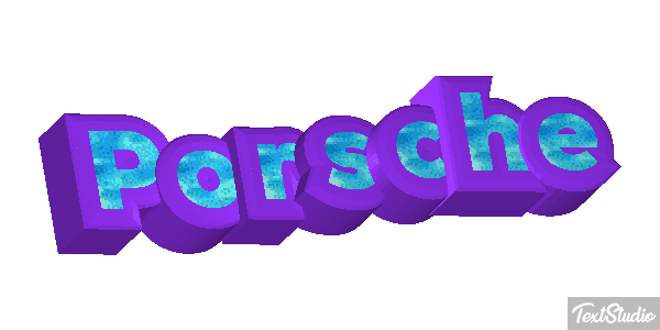 Porsche Effet de texte