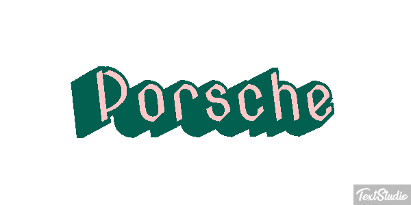 Porsche Effet de texte