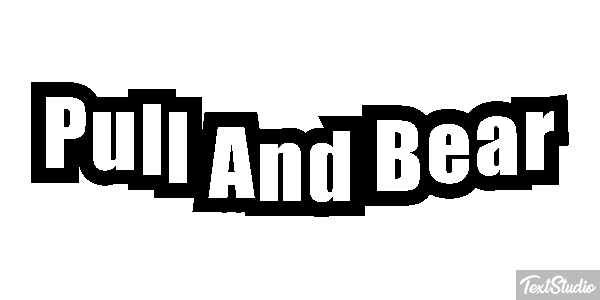Pull And Bear Efeito do texto