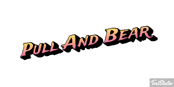 Pull And Bear Efeito do texto