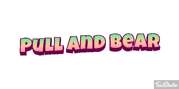 Pull And Bear Efeito do texto