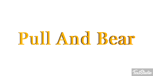 Pull And Bear Efeito do texto