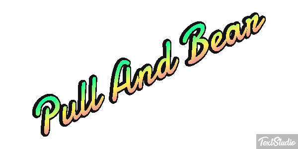 Pull And Bear Efeito do texto
