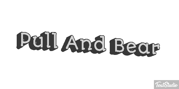 Pull And Bear Efeito do texto