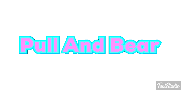 Pull And Bear Efeito do texto