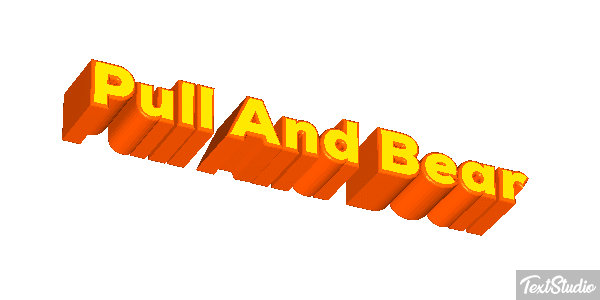 Pull And Bear Efeito do texto