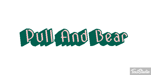 Pull And Bear Efeito do texto